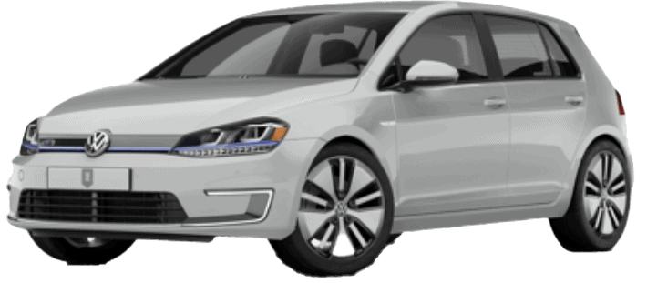 Volkswagen e-Golf wit – compacte elektrische auto vertegenwoordigd leasevorm private lease op Watkanikleasen.nl